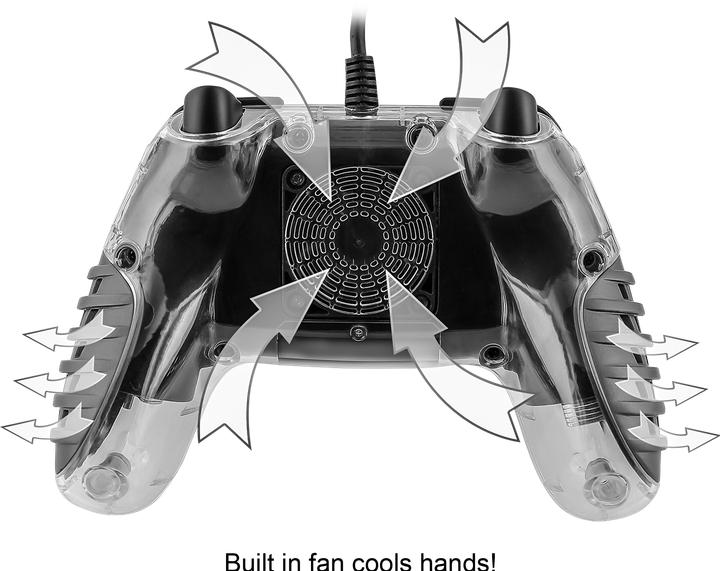 Actual product image Nyko Air Glow Wired Controller For Switch (PS3, Switch)