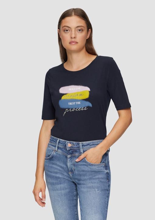 Produktbild S.Oliver T-Shirt Elastisches T-Shirt mit Frontprint (38)