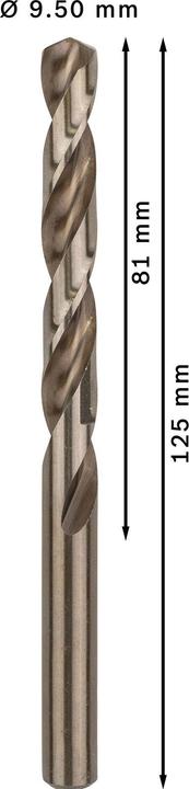 Productafbeelding Bosch Professional Zubehör HSS Metaaldraaiboor 9,5 mm (9,5 mm)