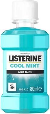 Listerine Cool Mint Mouthwash Gentle Flavor 80ml (80 ml, Mouthwash)