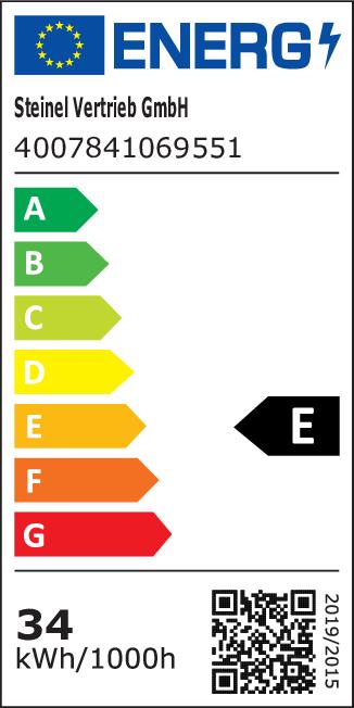 Energy Label Steinel Sensor LED Spotlight (4370 lm, IP44)
