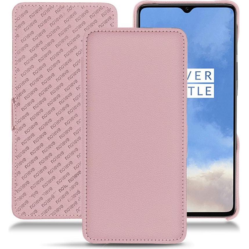 Noreve Lederschutzhülle horizontal (OnePlus 7T), Smartphone Hülle, Rosa