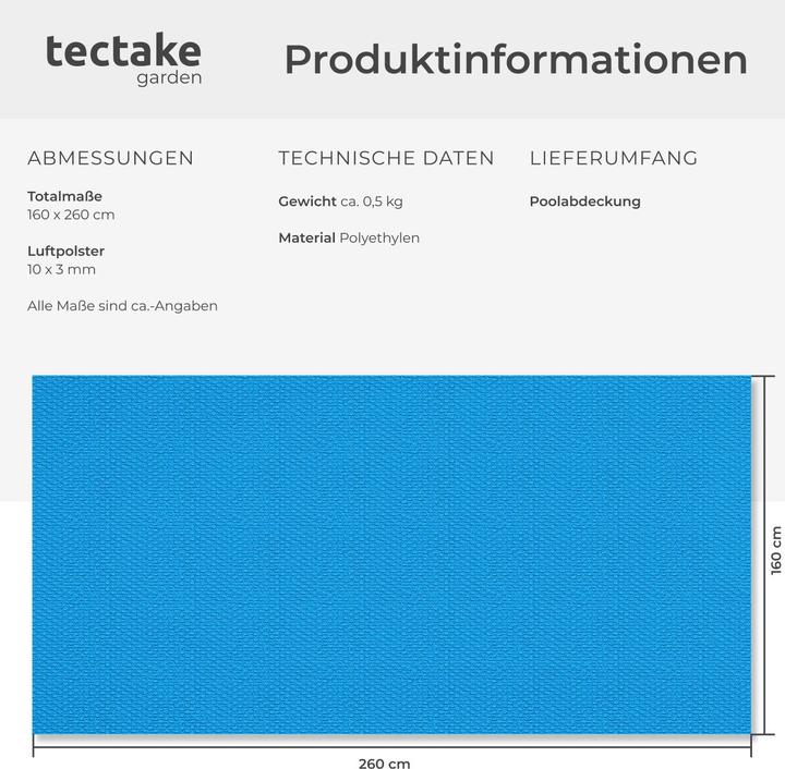Produktbild tectake Poolabdeckung