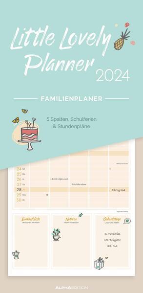 Produktbild Alpha Edition Little Lovely Planner 2024 Familienplaner - Familien-Timer - Termin-Planer - Kinder-Kalender - (Deutsch)