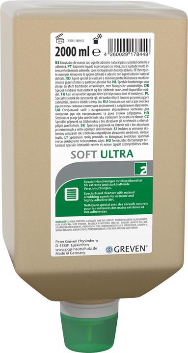 Actual product image PGP Special hand cleaning GREVEN® SOFT ULTRA 2 l (Liquid soap, 2000 ml)
