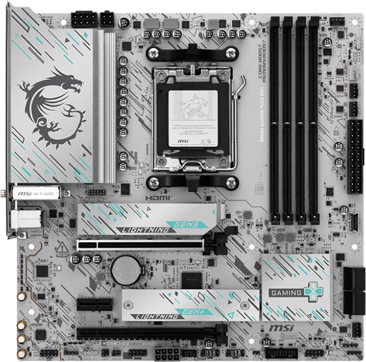 Produktbild MSI B850M GAMING PLUS WIFI (AM5, AMD B850, mATX)