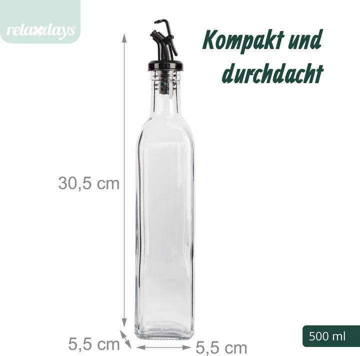 Produktbild Relaxdays 4x Ölflasche (500 ml)