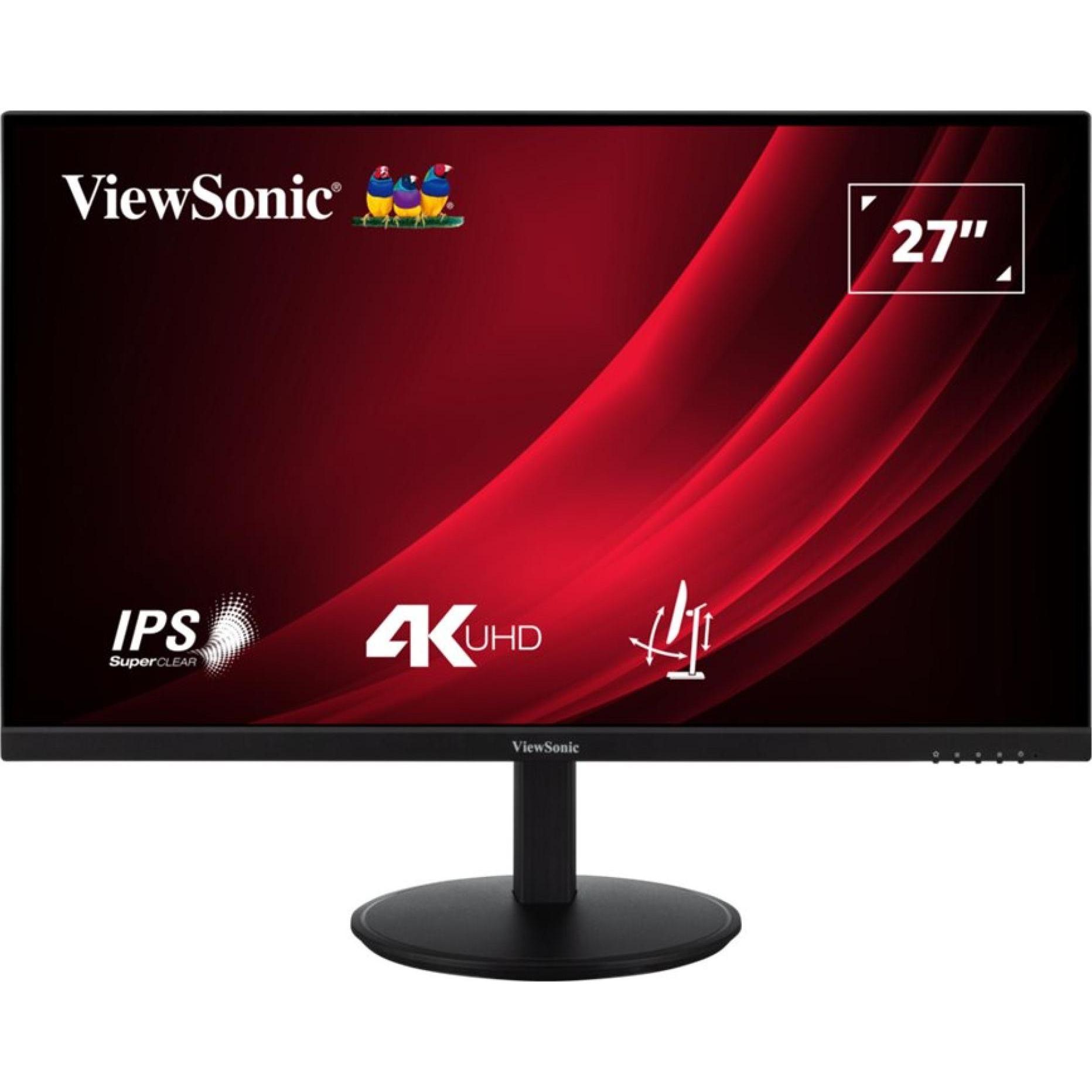 Viewsonic 27 VG2708-4K LED HDMI,DP (3840 x 2160 Pixel, 27"), Monitor, Schwarz
