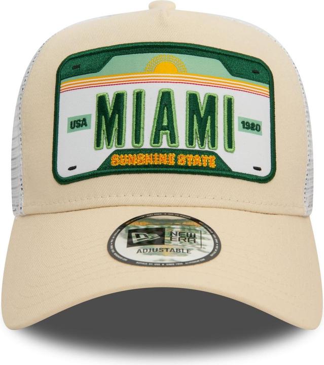 Produktbild New Era A-Frame Mesh Trucker Cap - MIAMI STATE PLATE