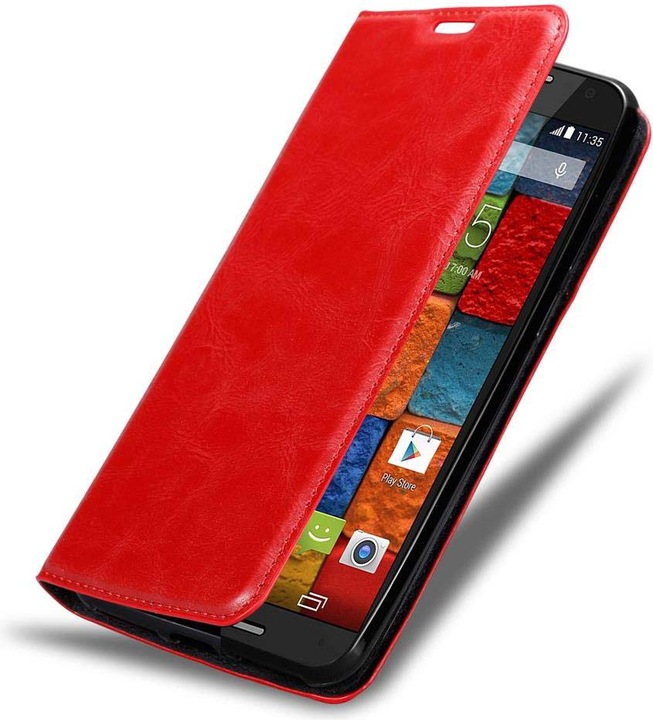 Actual product image Cadorabo Book Invisible Magnet Cover (Motorola Moto X2)