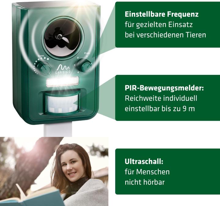 Actual product image Gardigo Solar animal distributor