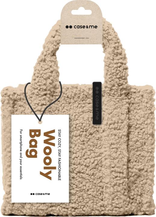 Actual product image Caseme Teddy winter bag with a detachable crossbody strap for your smartphone and accessories