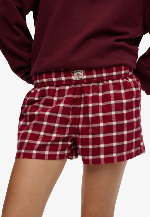 Produktbild Superdry Karierte Baumwollshorts mit Elastikbund (L)