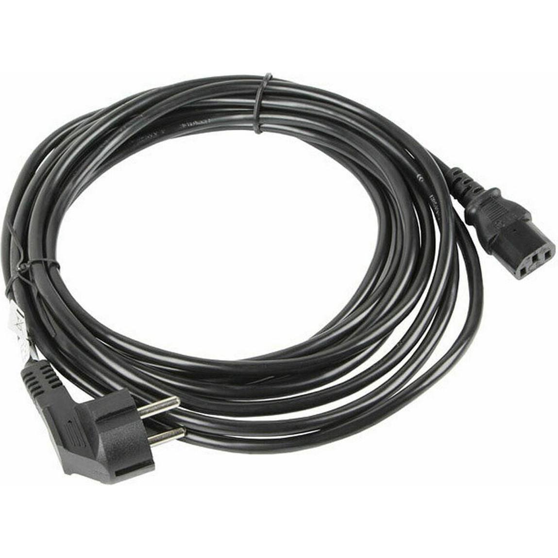 Lanberg Nero Ca-C13c-11Cc-0100-Bk Cavo Di Alimentazione 10 M Accoppiatore C13 Cee7/7 (10 M), Cavo Di Alimentazione,