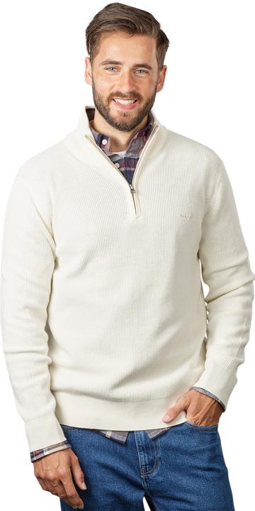 Immagine prodotto GANT Cotton Rib Pullover Half Zip Cream (XL)