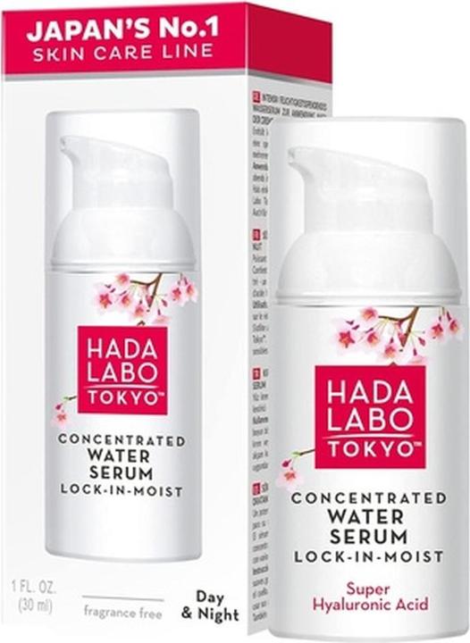 Hada Labo Tokyo White Concentrated Water Serum Lock-in-Moist 30ml Hyaluronic Face Serum High Dose (30 ml)