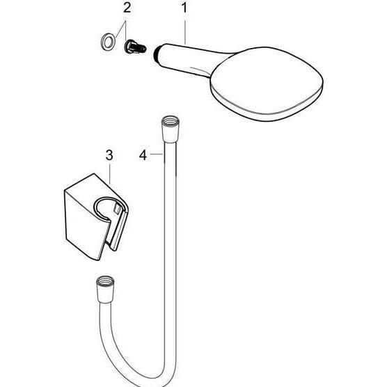 Thumbnail - hansgrohe, Duschbrause, Raindance Select E Duschkopfhalterungset 120 mit Duschschlauch 160 cm (3 Strahlarten, 14.40 l/mi...