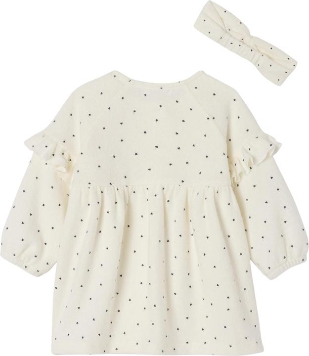 Image du produit Vertbaudet Mädchen Baby-Set: Kleid & Haarband mit Herzen (74)