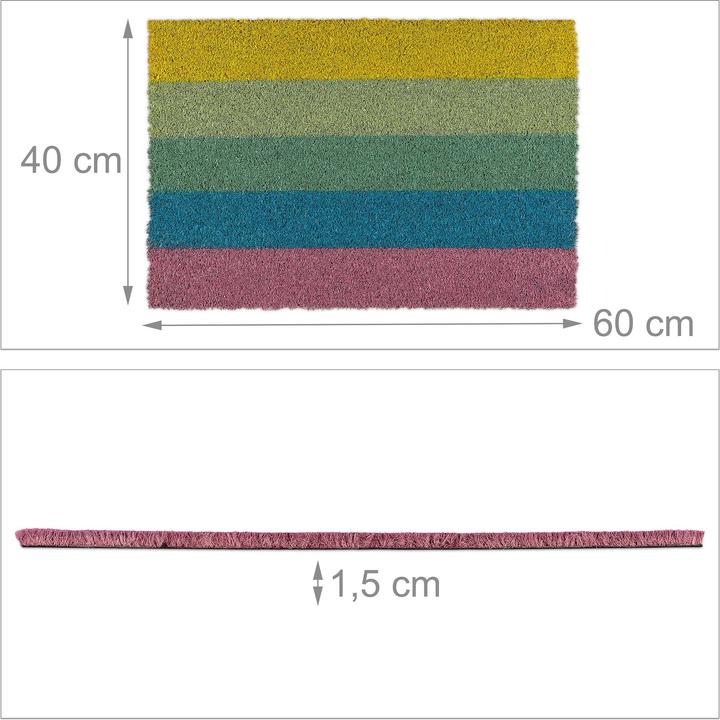 Produktbild Relaxdays Fussmatte (60 x 40 x 1.5 cm)
