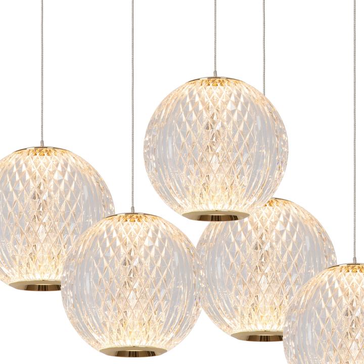 Actual product image Lucide CINTRA - Pendants - Ø 32 cm - LED - 1x21W 2700K - Transparent 13499/22/60 (290 lm)
