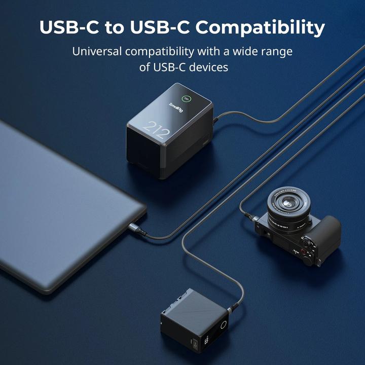 Productafbeelding SmallRig 4908 240W USB C Power Cable (1 m, USB 2.0, 240 W)
