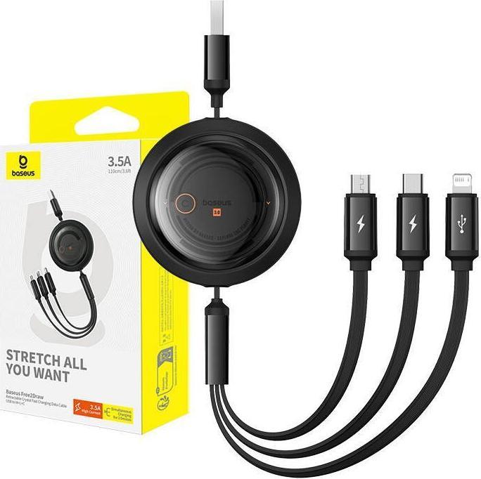 Produktbild Baseus 3in1 (1.10 m, USB 3.0, 100 W)