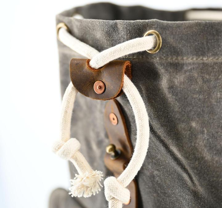 Actual product image Army Shop #6 Vintage army tent fabric backpack waxed (18 l)