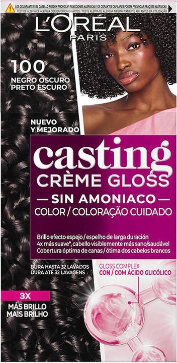 Produktbild L'Oréal Paris Creme Gloss Negro Oscuro (Schwarz)