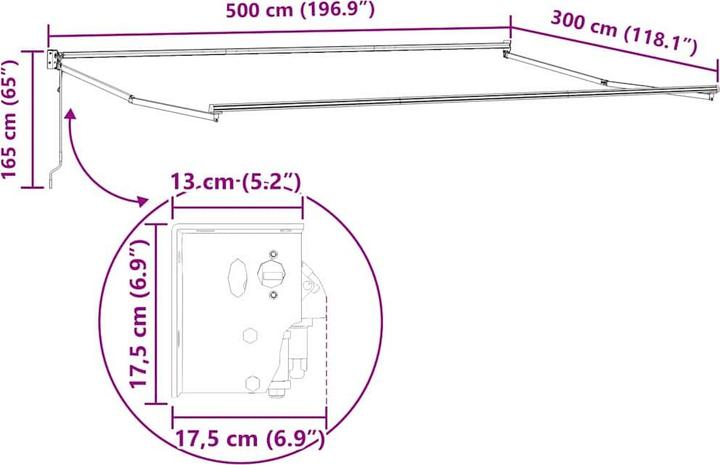 Immagine prodotto vidaXL Markise (3 m)