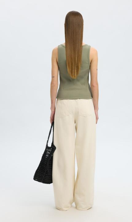 Produktbild Selected Rippmuster Baumwoll Tanktop (S)