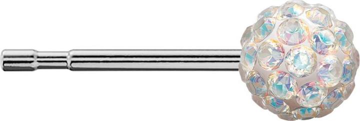 Actual product image Studex Sensitive stud earrings Fireball Iridescent crystal 6 mm (Stainless steel)