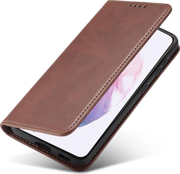 Produktbild Cover-Discount Galaxy S21 FE - Stand Flip Case Hülle braun (Samsung Galaxy S21 FE)