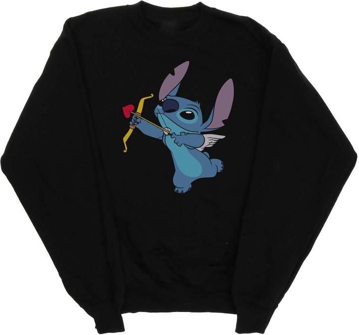 Produktbild Disney Lilo And Stitch Stitch Cupid Valentines Sweatshirt Mädchen (140, 146)