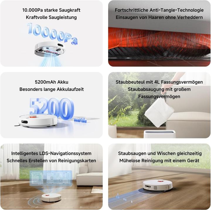 Image du produit Xiaomi H40 (10000 Pa, Torchon d'essuyage)