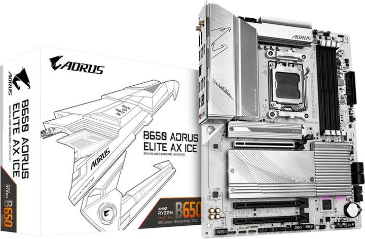 Actual product image Gigabyte B650 A ELITE AX ICE (AM5, AMD B650, ATX)