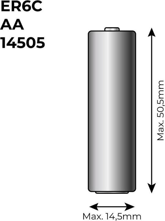 Immagine prodotto Saft Lithium-Batterie 3,6 V (1 pz., AA, 2600 mAh)