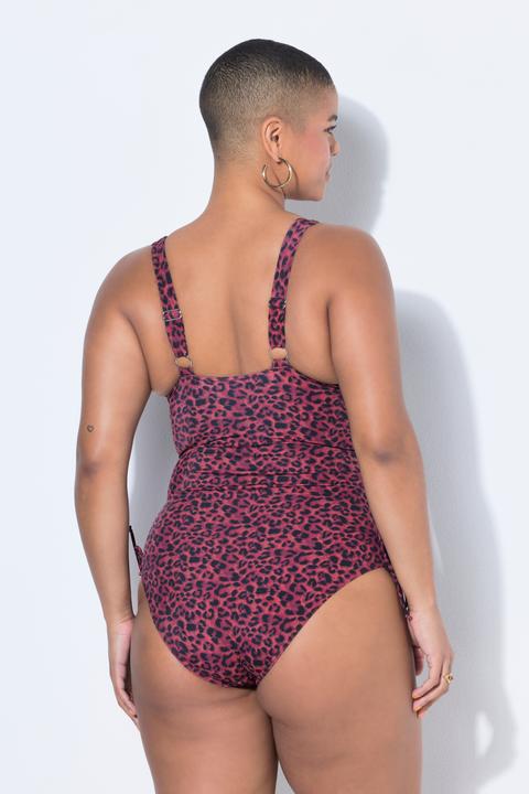 Actual product image Studio Untold Leopard Print Gathered Swimsuit (52)