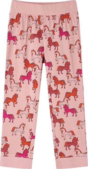 Produktbild vidaXL Kinderpyjama mit Langen Ärmeln Hellrosa 116,Material: 95 (116)