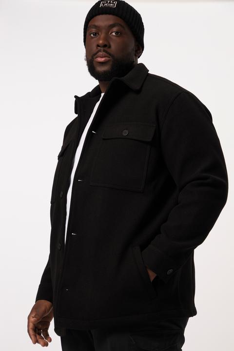 Actual product image Sthuge wool-look jacket, overshirt, long sleeve, lots of pockets, up to 8 XL (4XL)