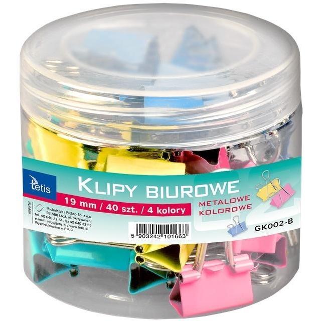 Tetis Farbige Büroklammern - 25 mm, 48 Stück. Thetis (48 x) (AL354TET)