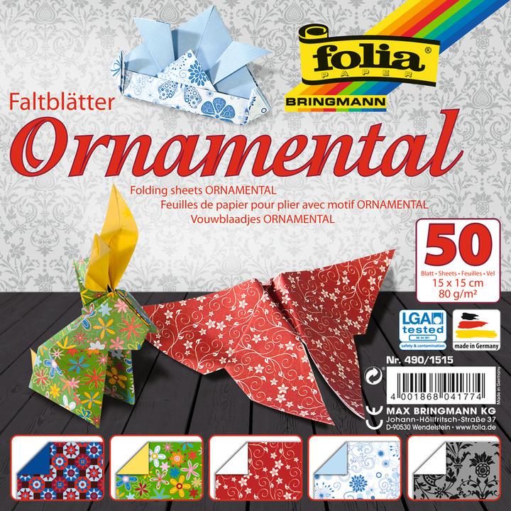 Produktbild Folia Faltblätter Ornamental (80 g/m², 50x)