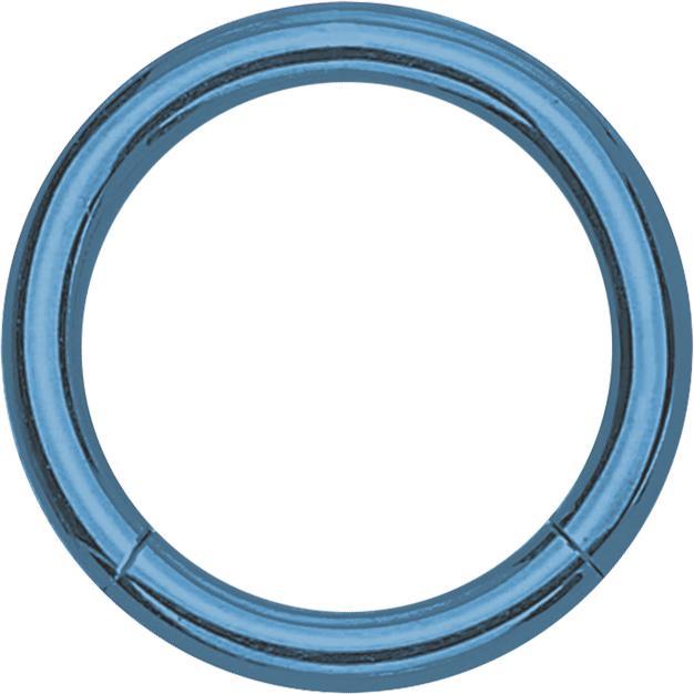 Produktbild Star Piercing Segmentring klappbar hellblau (ohne Messing, Chirurgenstahl 316L)