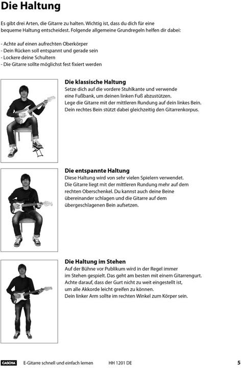 Produktbild E-Gitarre - Schnell und einfach lernen, m. Audio-CD + DVD (Deutsch, HAGE Musikverlag GmbH & Co. KG, 2011)