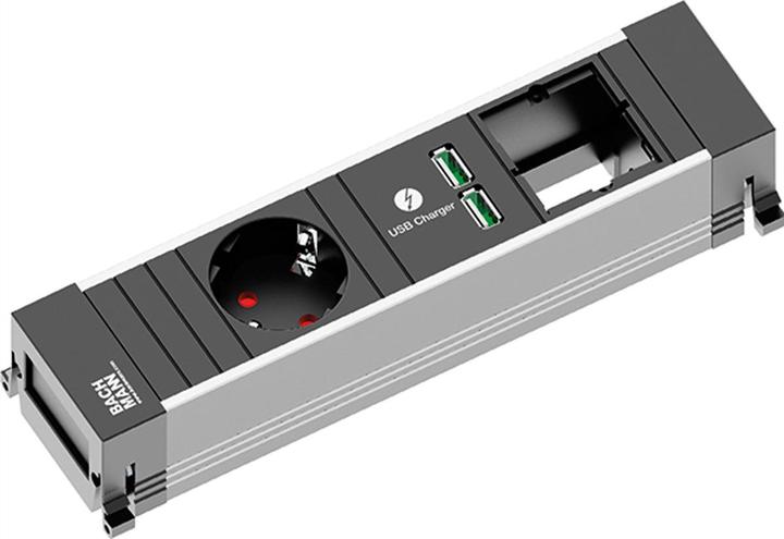 Produktbild Bachmann POWER FRAME 3-way (4 x, CEE 7/3, 0.10 m)
