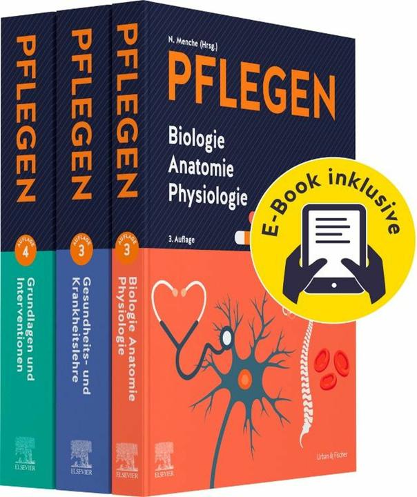 PFLEGEN Lernpaket 3.A. + E-Books: Grundlagen - Anatomie - Krankheitslehre (German, Christine Keller, Nicole Menche, 2025)