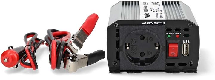 Immagine prodotto Nedis Inverter di potenza a onde sinusoidali modificate - Tensione di ingresso: 12 V DC - Connessione di