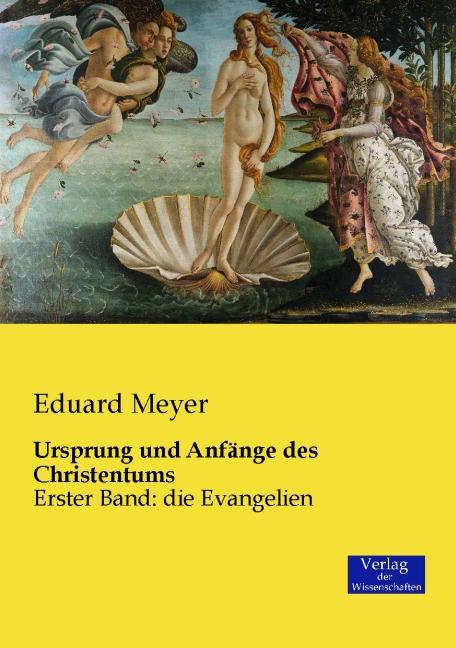 Produktbild Ursprung und Anfänge des Christentums (Eduard Meyer, 2016)