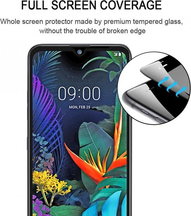 Produktbild Screenguard LG K50 Full Screen Panzerglas Schutzfolie 2.5D 9H (1 Stk., LG K50)
