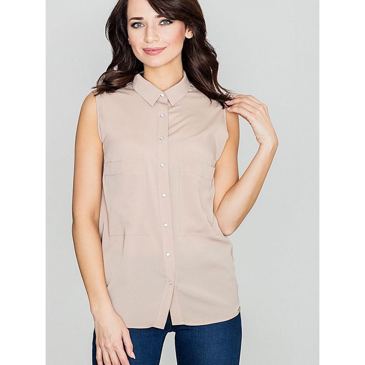 Lenitif, Damen, Hemd, Damen Hemd, Beige, (XL)