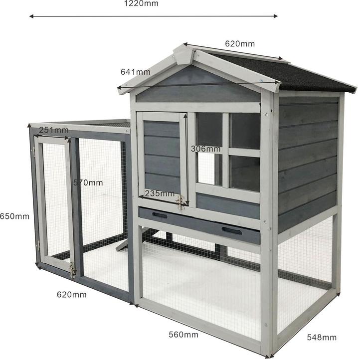 Actual product image Wiltec Rabbit hutch